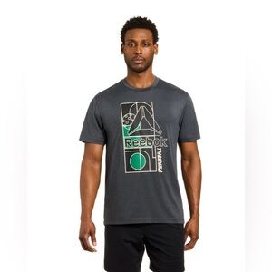 Reebok Men's Charcoal Graphic Tee